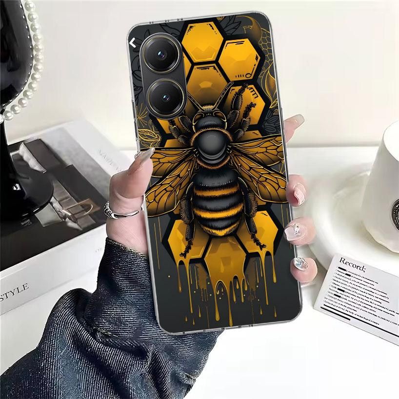 Bienenstock Honig Tier Weiche Handyhülle Für Xiaomi Redmi 15C 15 13C 13 Poco X5 X6 X7 F7 Ultra M7 12C 12 10 10C 9C 9A 9T 9 Funda