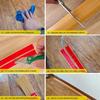 1PC 39.37/78.74in PVC flexible cable trough Self-adhesive flame retardant curved floor cable trough Installation