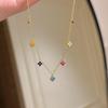 14K Gold-Plated S925 Silver Four-Leaf Clover Pendant Necklace for Women