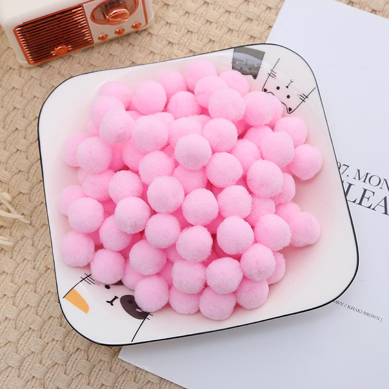 2.5cm High Elastic Plush Balls - Handmade DIY Toys & Decorative Accessories