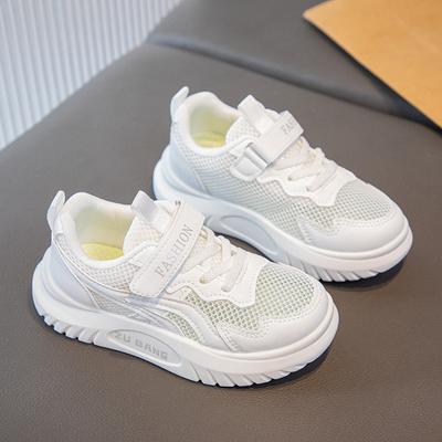 2025 printemps et été nouvelles chaussures de sport pour filles chaussures chaussures pour enfants chaussures en mesh respirantes chaussures de course décontractées respirantes pour garçons