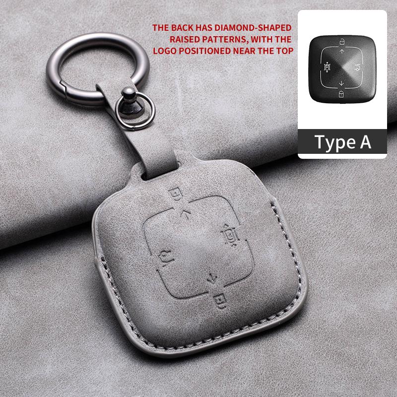 

Car Smart Remote Key Case Cover For ZEEKR X 001 007 009 7X MIX Leather Key Bag Shell Holder Protector Fob Keychain Accessories