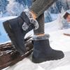 Zimní sněhule velkých velikostí, pánské a dámské fleecové a zateplené bavlněné boty, bavlněné boty se silnou podrážkou zvyšující výšku