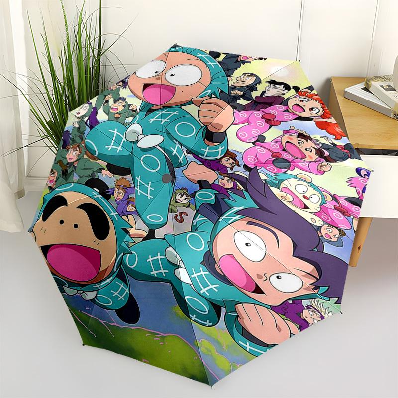 

1pc Outdoor Umbrella with Crayon Shin-chan Characters - Automatic Opening/Closing, Portable 3-Fold Design, 8-Rib Iron Frame - Perfect Gift for