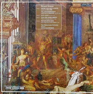 LP Record RICHARD STRAUSS  OTTO KLEMPERER  Metamorphoses  Don Juan  Mort Et  2C181505578 EMI Japan Classical Used