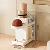 Multifunctional Sports Equipment Storage Rack with Wheels Sports Tools Organizer  Fitness Equipment