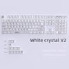 132Key Crystal Backlit Keycaps MDA Profile Translucents Keycap for Mechanical Keyboards