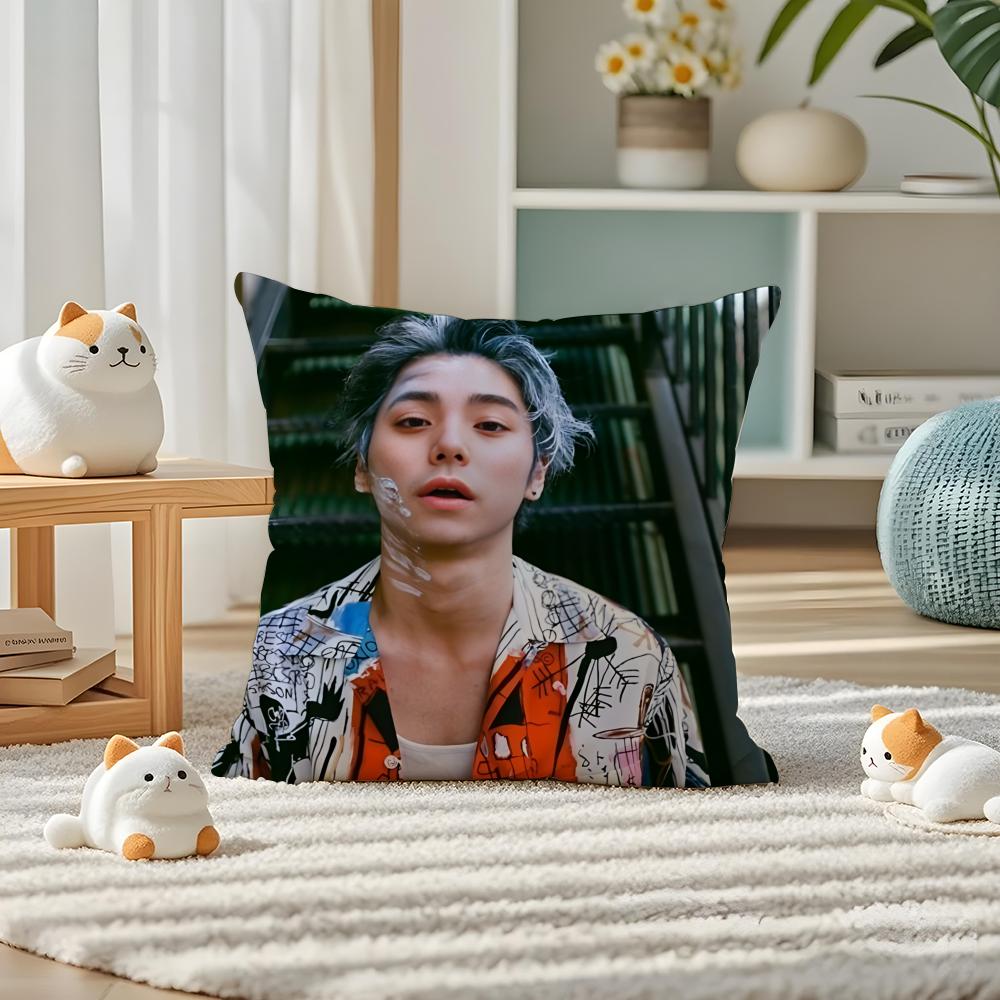 Actor NNijiro Murakami Pillow Case Silky elegant Comfort Sofa Bed Invisible zipper