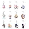55MM Anime banG Dream Schlüsselanhänger Toyama Kasumi/Saya Yamabuki/Hanazono Tae Schlüsselanhänger Acryl-Modellplatte Weihnachtsgeschenke