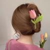 Flower Hair Claw Clips Tulip Hair Clip Hair Clamps Hair Styling Clips Hair Accessories for Women and Girls