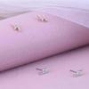 Versatile Zirconia Lightning Stud Earrings for Women - Shiny Mini Diamond Ear Studs