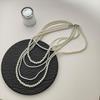 French Retro Glass Pearl Multi-Layer Necklace - Elegant, Simple Clavicle Jewelry