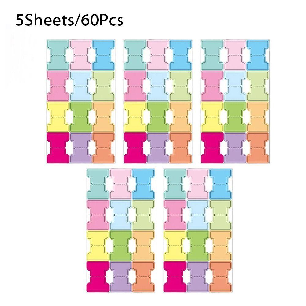 

60/120 шт. Вкладки для файлов Флажки Самоклеящиеся бумажные вкладки Страницы для записей Маркеры для книг 5Sheets/60Pcs