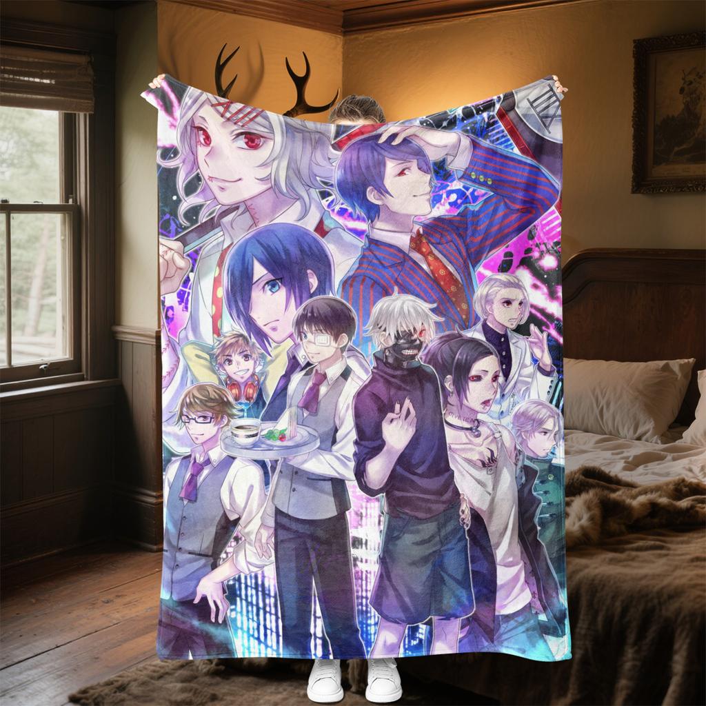 Tokyo Revengers Anime Characters Plush Blanket Suitable All Seasons Soft Comfortable Sofa Office Nap Travel Festive Gift