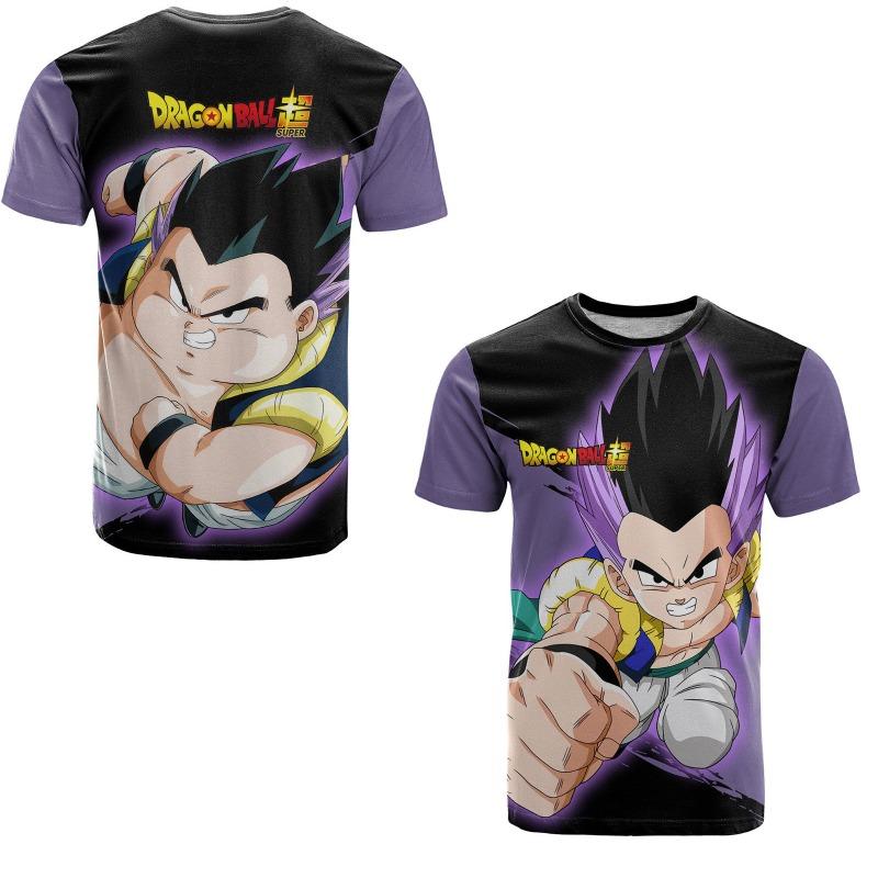 Japanese Anime Dragon Ball Summer 3d Printed Men's T-Shirt Women Children Street Casual Sports Cosplay Round Neck Tops Clothing