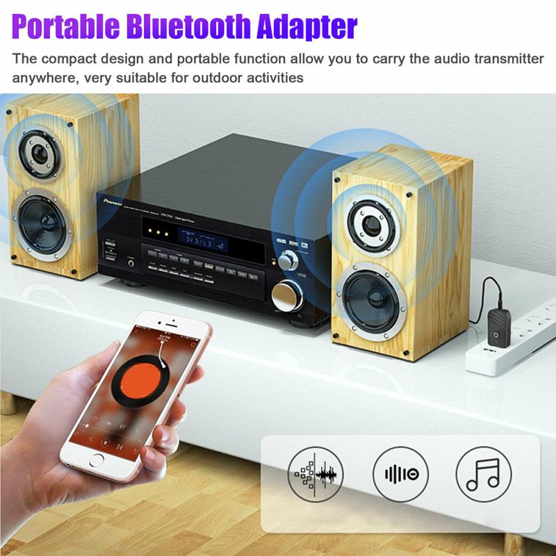 Wireless Usb Bluetooth-compatible 5.0 Audio Receiver Transmitter 2-in-1 Car Bluetooth-compatible