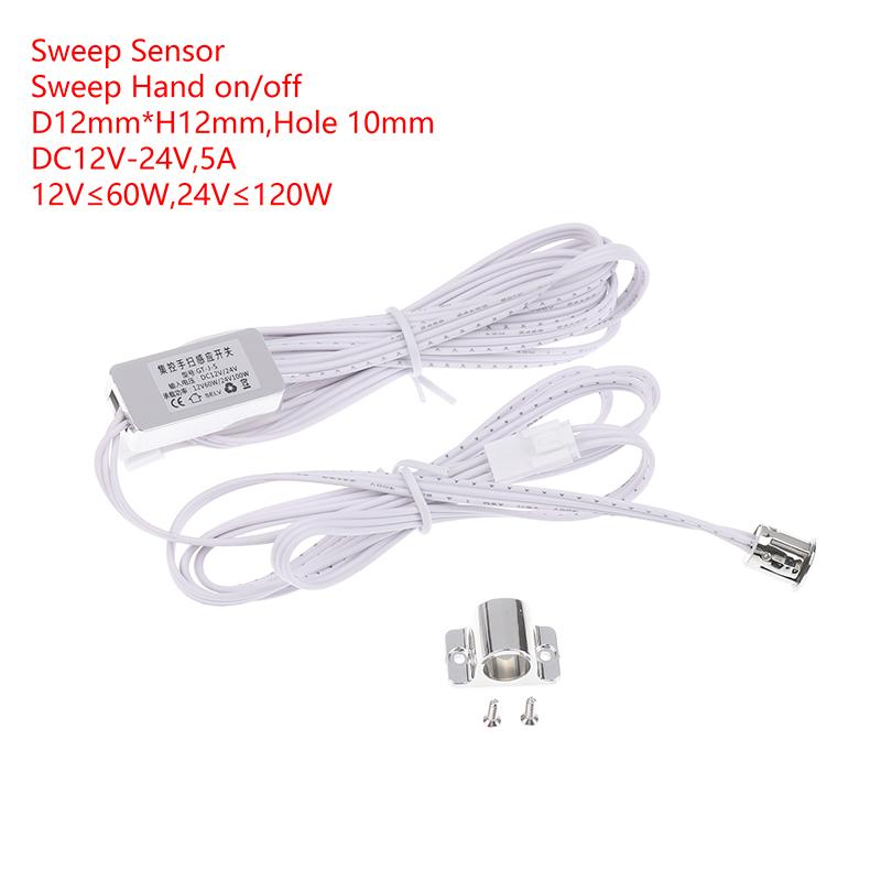 Dc 12-24V 5A Led Lamp Door Control Masking Type Sensor Mini Touch Sensor Cabinets Dupont Connector Cable Sensing Switch