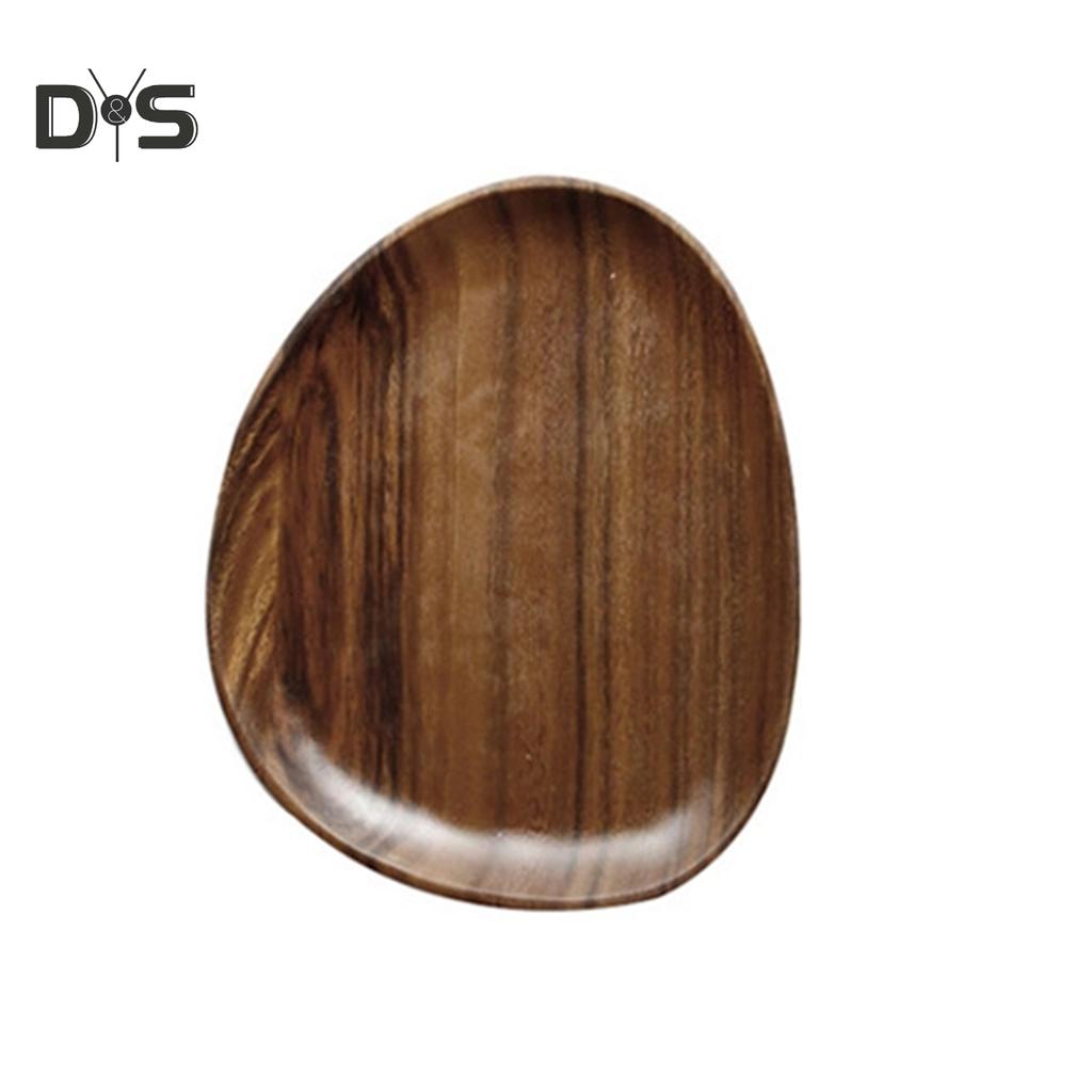 Wooden Pastry Serving Plate Rectangle Food Dish Dried Fruit Tray Tableware