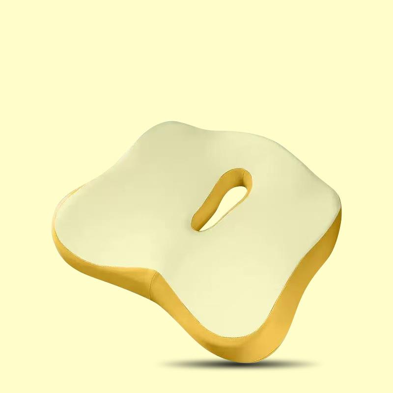 1 ks Ortopedický sedák z paměťové pěny pro kancelář, auto, polštář pro úlevu od bolesti kostrče s prodyšným síťovaným potahem, protiskluzová základna