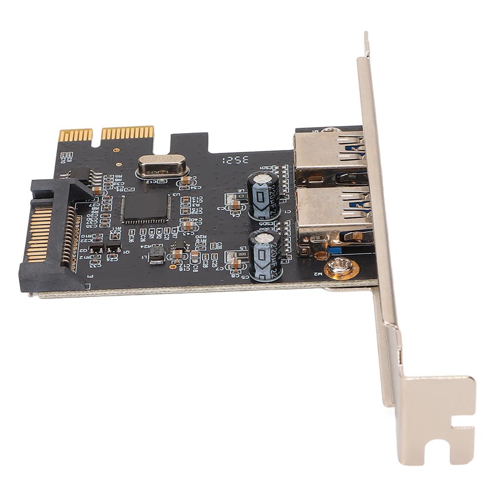 PCIE To USB 3.0 Expansion Card 2 Ports 5Gbps Transmission Rate USB Hot Swap USB 3.0 Expansion Card For Win XP for Vista