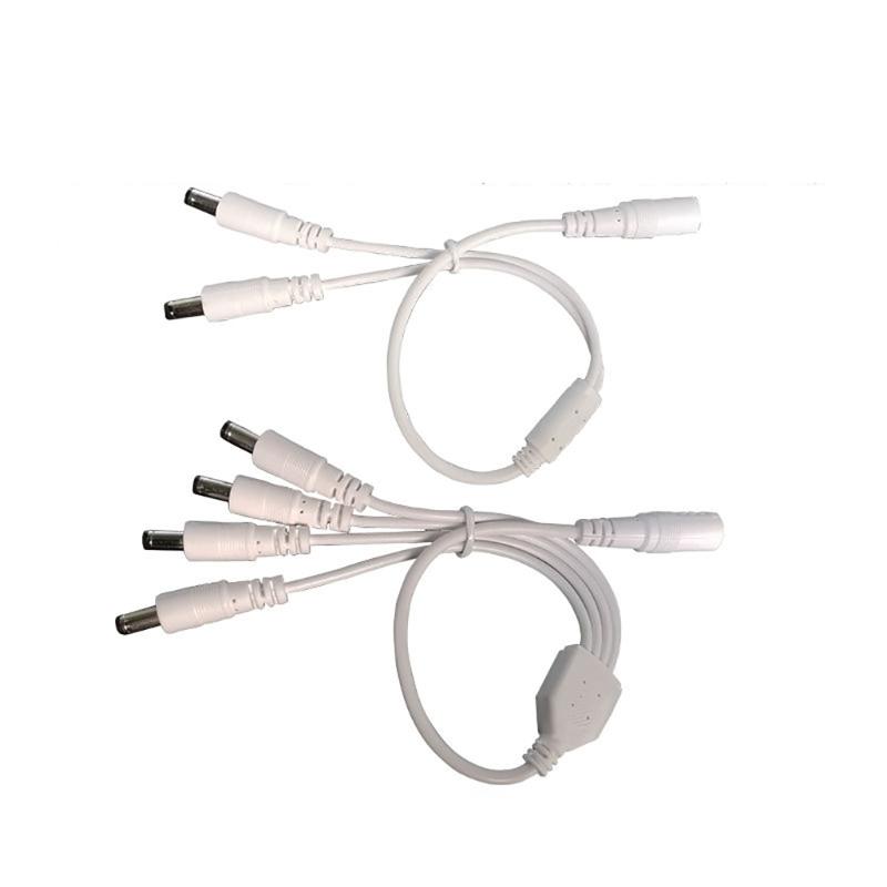 5.5mmx2.1mm Y Splitter Cable DC5.5x2.1mm CCTV Powers Supply Splitter Cable  1 To 2Way,1 To 4Way Splitter Power Cord
