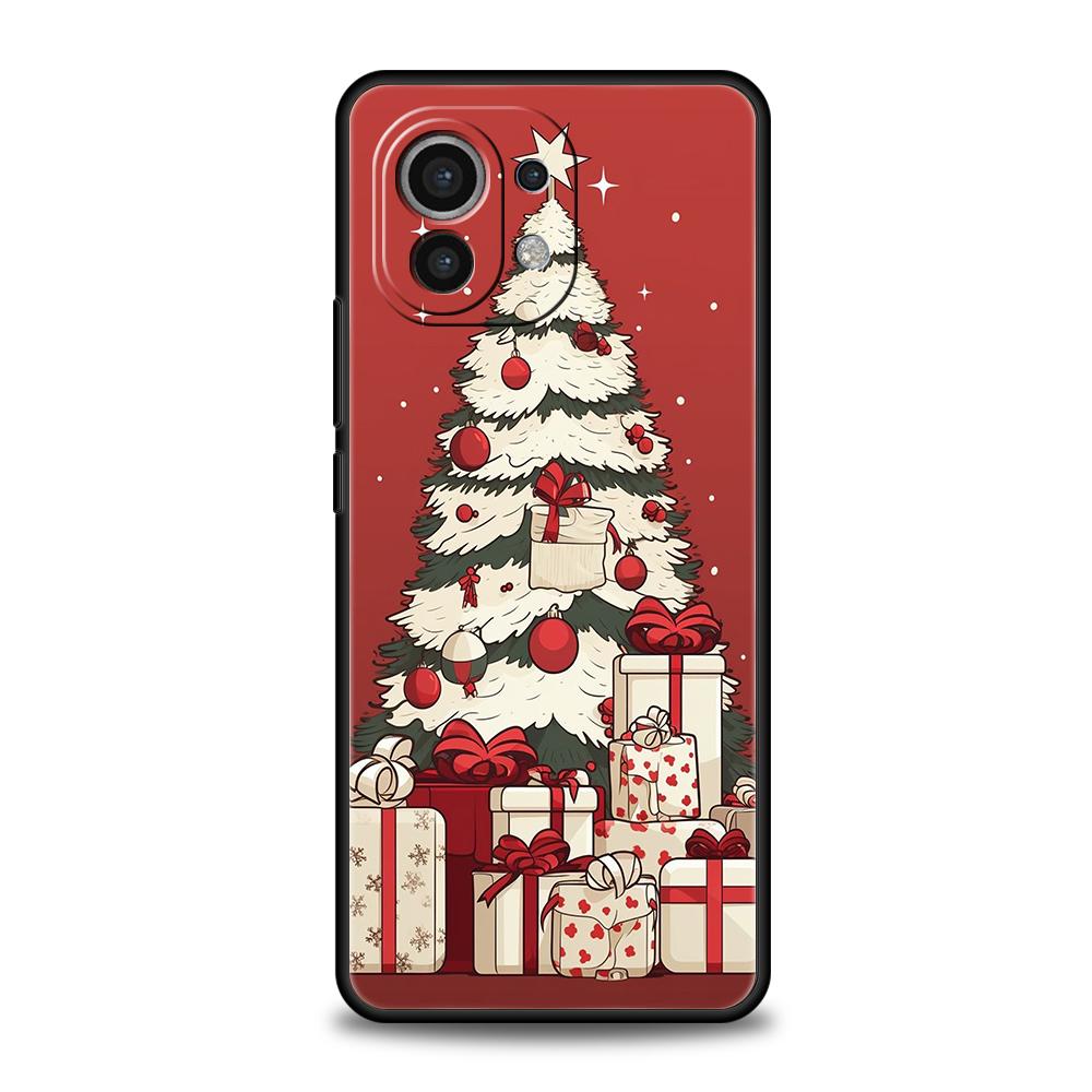Merry Christmas Tree Phone Case For Xiaomi 15 14 13 12 Lite 14T 13T 12T Pro Poco X7 X6 X5 X4 X3 NFC F7 Ultra F6 Pro Soft Cover