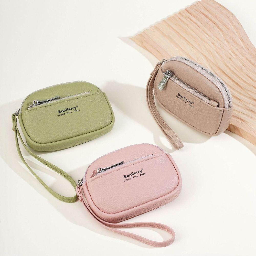Softer Leather Women's Wallet Thin Design Zipper Pocket Purse Storage Capacity Wear-resistant Handheld Wallet Daily Use