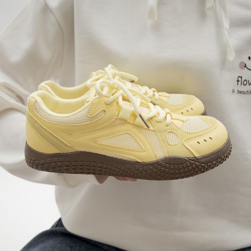 Beier Mesh White Shoes 2026 Mango Head Board Shoes Casual Moral Training Shoes 6875