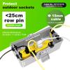 IP54 Outdoor Waterproof Electrical Connection Box 25.8x12.7x9.5cm Weatherproof Cable Box for Protecting Extension Cables, Power