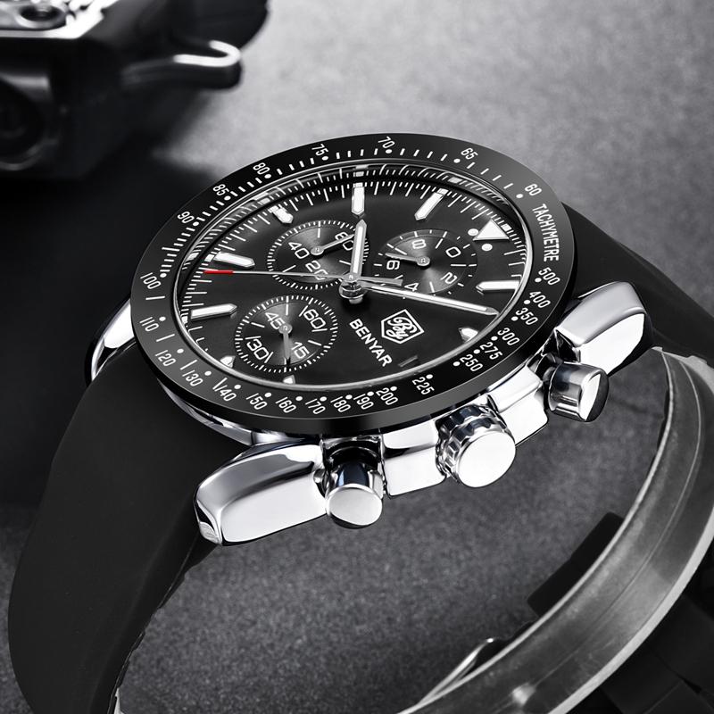 BENYAR Explosive Quartz Waterproof Watches Top Brand  Movement  Men Quartz  Watches  Luxury Clock Casual Men Sport Watch