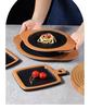 Creative Melamine Plate with Handle - Japanese Imitation Porcelain for Pizza, Steak, and Barbecue