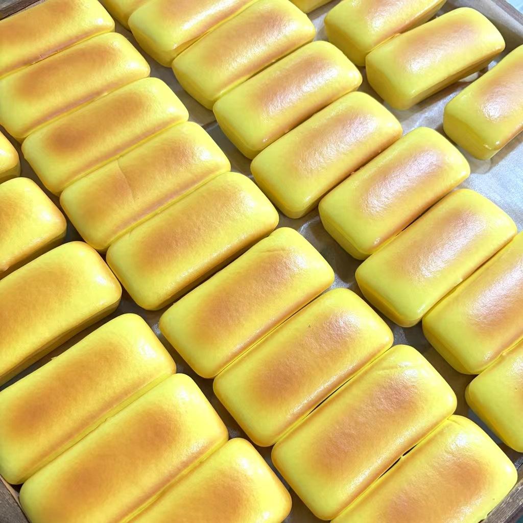 Cheese Cake Bread Squishy Toy Slow Rising Grilled Rice Cake Slow Rebound Squeeze Toy Stress Release Hand Relax Toy Gift Toy