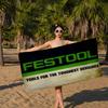F-Festool Bath Towel Microfiber Soft Water Absorbing Breathable For Girl Kids Decorative Cartoon Beach Towel