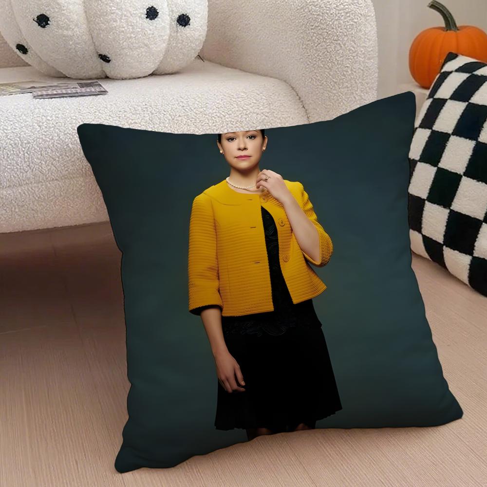 AAlison Hendrix Cushion Cover Throw Pillow Cover Hidden Button Durable Polyester Chair Cushion