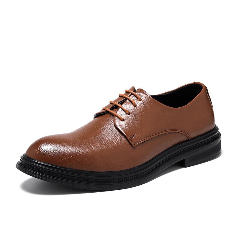 Men's Formal & Casual Leather Shoes: Soft Sole, Korean & British Style, Perfect for Weddings and Business