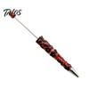 Smooth Ink Ballpoint Pen DIY Beadable Pen, Plastic Beaded Black Writing for Students Teens Teachers School Office Supplies Unique Hand-painted