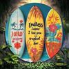 Vintage Metalen Surfbord Bord Retro Strand Decoratie Wandkunst