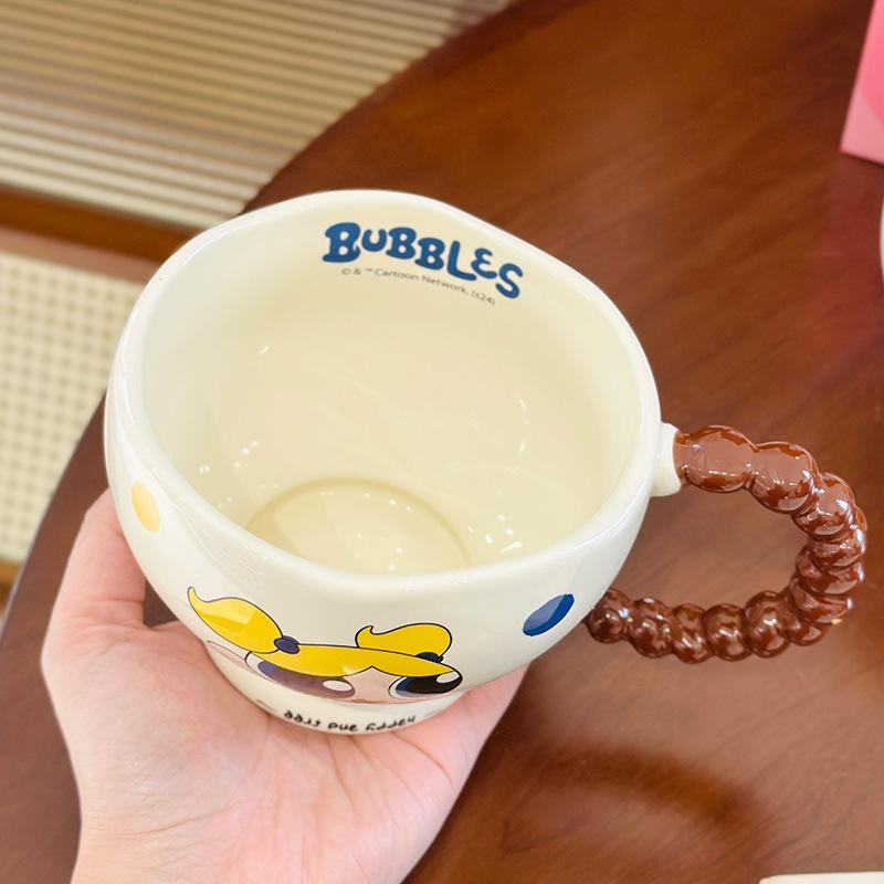 Flying Little Policewoman Ceramic Mug Creative Design Bead Handle Cup Gift For Friends Coffee Cup Gift
