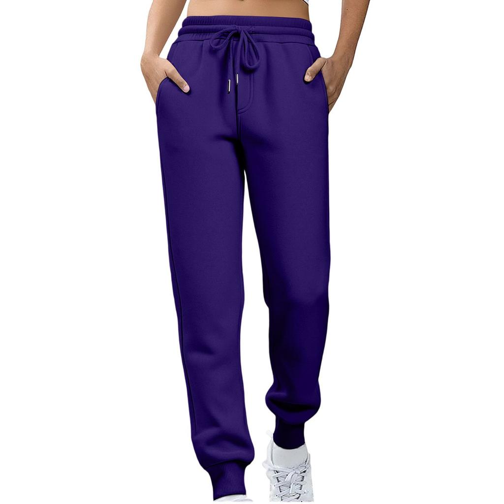 Women's Mid Rise Drawstring Joggers Slim Fit Sweatpants Casual Sports Pants
