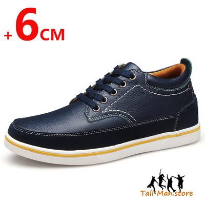 Sneaker Herren Aufbauschuhe Höhensteigernde Schuhe Einlegesohlen 6cm Großer Mann Formell Groß Höhe Steigernd