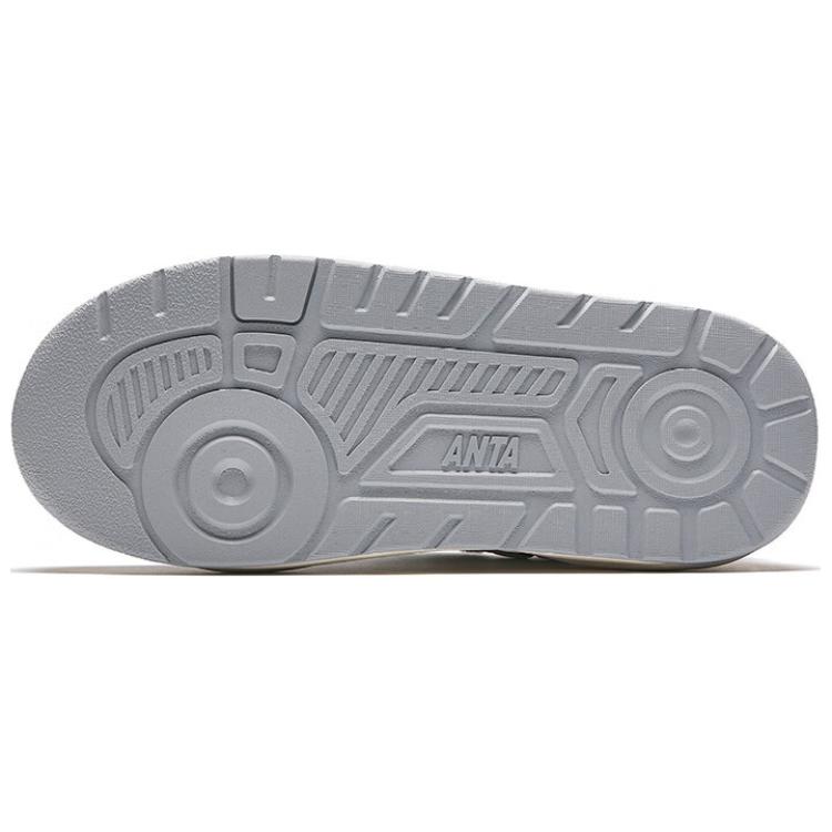 New Anta Little Blue Orchid Anti Slip Wear Resistant Low Top Skateboard Shoes Women's White Gray 122448036-1