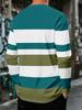 Long Sleeve Men's T-Shirt Long Sleeve Round Neck Geometric Letter Print Top Casual Men's Clothing Spring Autumn