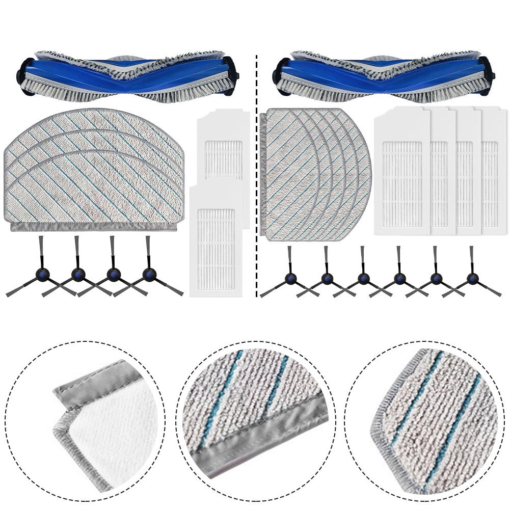 Main Side Brush Filter Mop Cloth Kit for ECOVACS for DEEBOT N20/N20 PLUS Vacuums