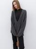 ATELIER NAIN (T-7144)Yak Blended Deep V-Neck Knit