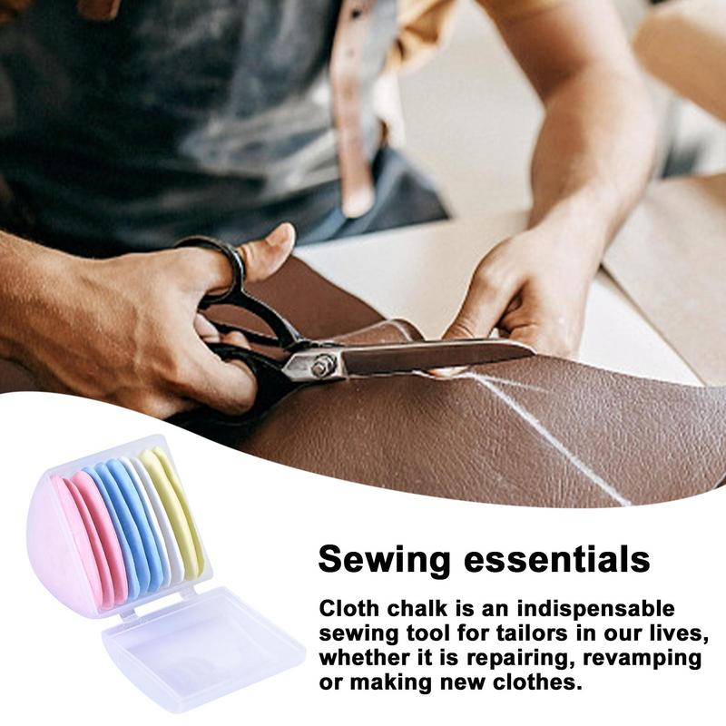 10pcs Set Fabric Tailors Chalk Erasable Fabric Marker Patchwork Clothing Pattern Marker Scratching Cutting Powder