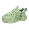 Fashion Men's Sneakers Spring Non-slip Outdoor Sports Running Shoes Breathable Mesh Men Shoes Thick Sole Green Casual Shoes for Tennis