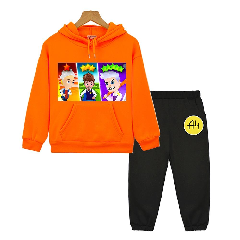 

Толстовка с капюшоном Merch A4 Game Kawaii в стиле аниме, детская бутиковая одежда, осенняя флисовая толстовка, куртка, пуловер для девочек, комплекты с капюшоном A4 Vlad