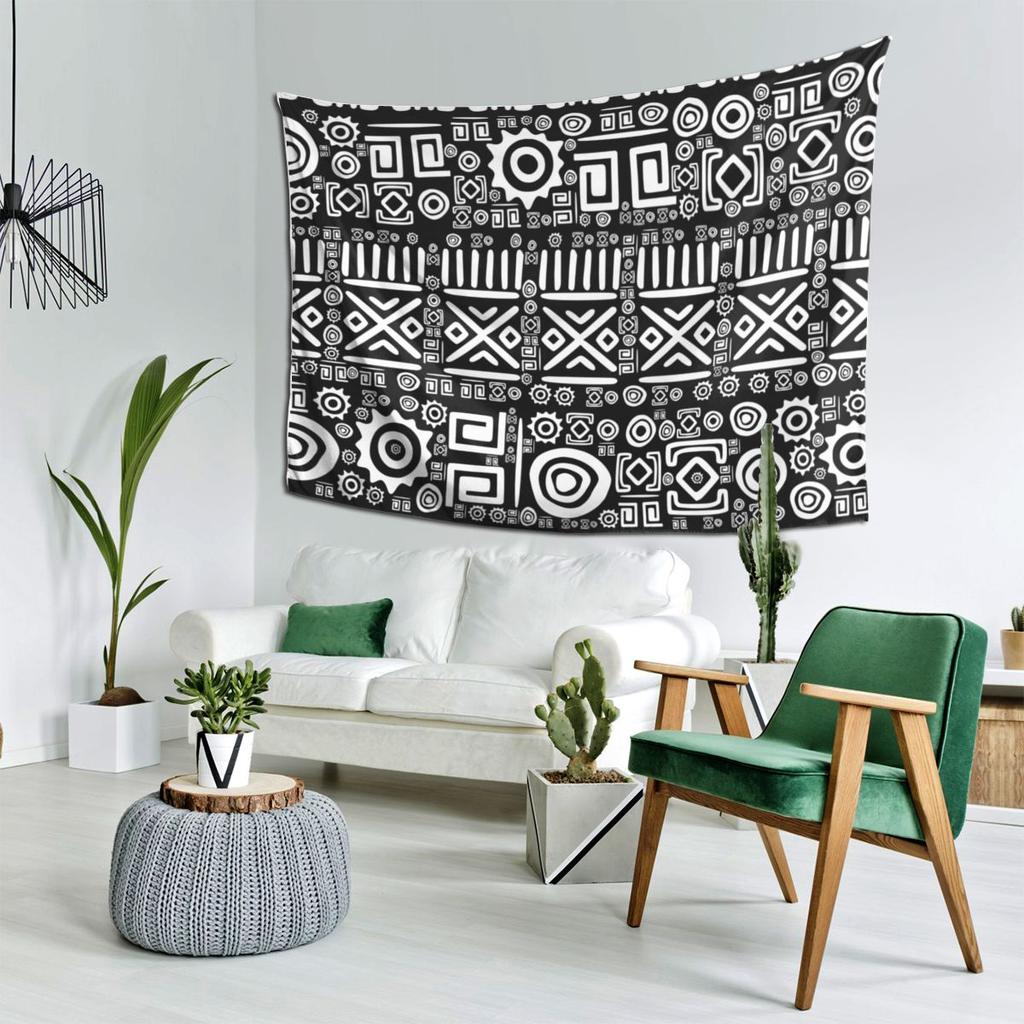 Ethnic African Pattern Tapestry Decor Art Aesthetic Tapestries for Living Room Bedroom Home Wall Cloth Wall Hanging