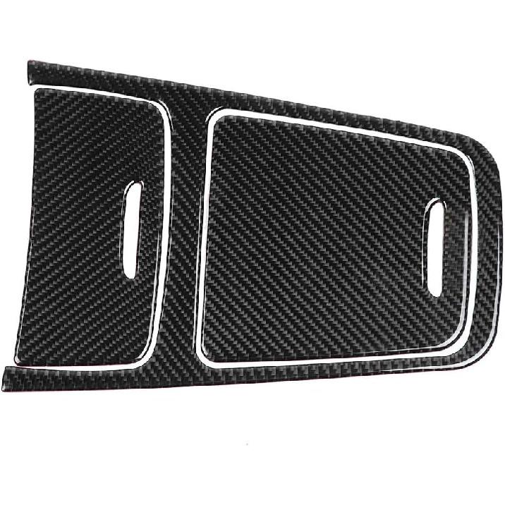 cla 250 accessories,Center Console Auto Panel Trim,Carbon Fiber Central Control Panel Cover Trim Replacement for A Class CLA GLA 2013 2019 Left Drive