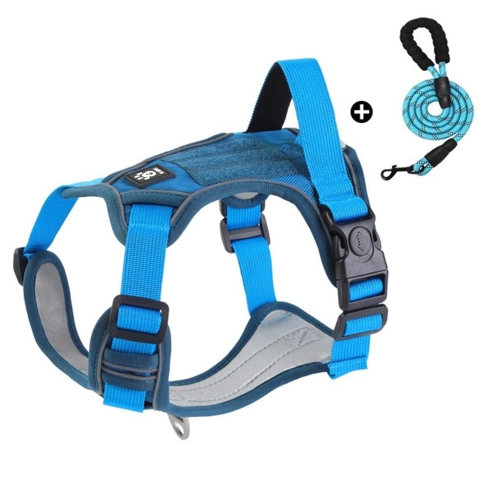Multi-Point Adjustment Anti-Pull Dog Harness Reflective Dog Leash Dog Chest Strap  Daily Walks